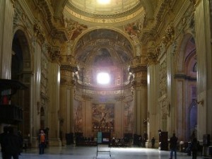 L'interno della Chiesa di Sant'Andrea della Valle