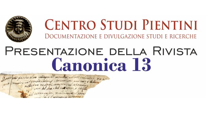 PRESENTAZIONE  Canonica 13